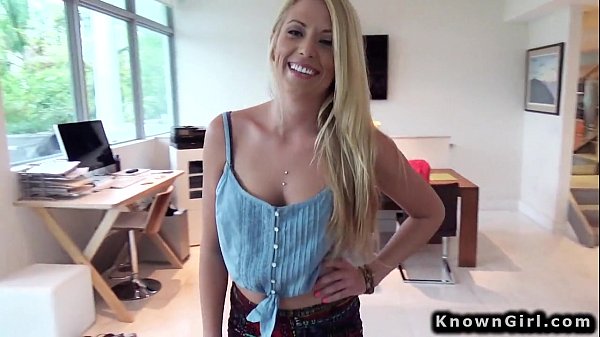 Blonde amateur girlfriend homemade sex tape XXX Video image